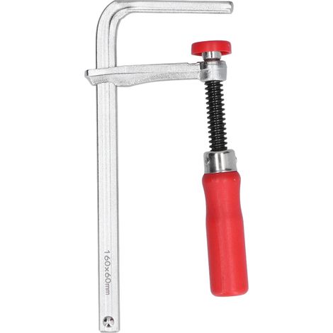 Morsetto in alluminio F – 160x60 mm – regolabile – manico in pioppo – lavorazione del legno – fissaggio