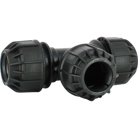 Raccord Té Compression Ø32 mm x Ø32 mm x Ø32 mm