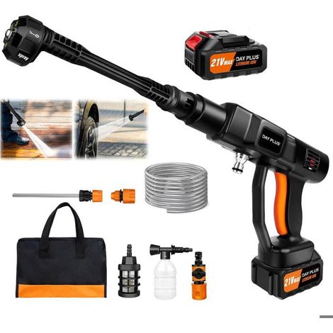 Idropulitrice senza fili 6 in 1 con batteria - Idropulitrice portatile per la pulizia di auto, recinzioni, pavimenti