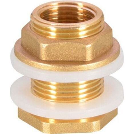 G1/2 brass water tank connector adapter kit, suitable for taps, rainwater buckets, and water tanks. (1/4)