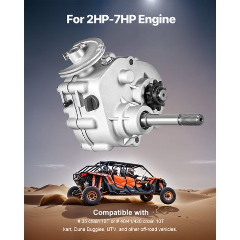 Embrayage d'Entraînement Compatible avec Moteur 2-7 HP, Kit d’Embrayage pour Karting Haute Résistance 2300 tr/min, avec 3 Modes de… (1/5)
