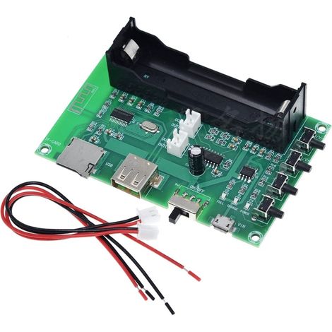 Amplificateur Bluetooth stéréo 10W – Carte ampli numérique double canal avec récepteur Bluetooth (1/5)