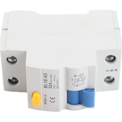 Disjoncteur différentiel 32A unipôle 30mA 230V type N BL1E-63 pour protection circuit électrique (1/5)