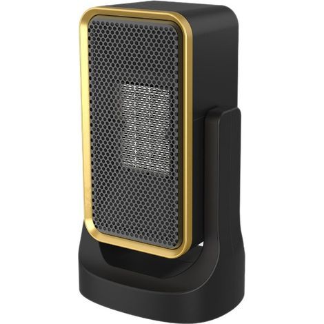 Chauffage soufflant électrique pour salle de bain avec thermostat, direction de chauffe réglable jusqu'à 45°, chauffage céramique PTC ultra-silencieux pour bureau, maison, chambre