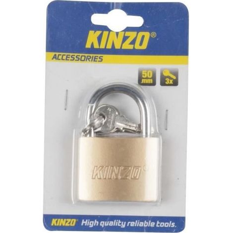 Cadenas kinzo padlock 50 mm 3 clés