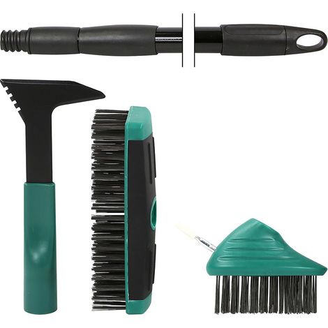 Brosse de désherbage rétractable 4 en 1 avec tête fil d'acier, outil jardin (1/5)