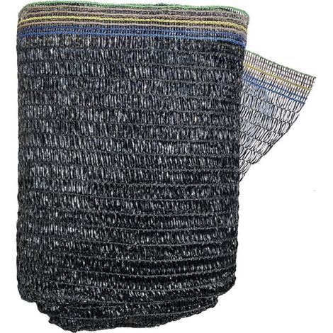 Schattierungsnetz mit 55% UV-Schutz, geeignet für Gartenpflanzen und Gewächshäuser, schwarz (2 x 3 Meter). (1/4)