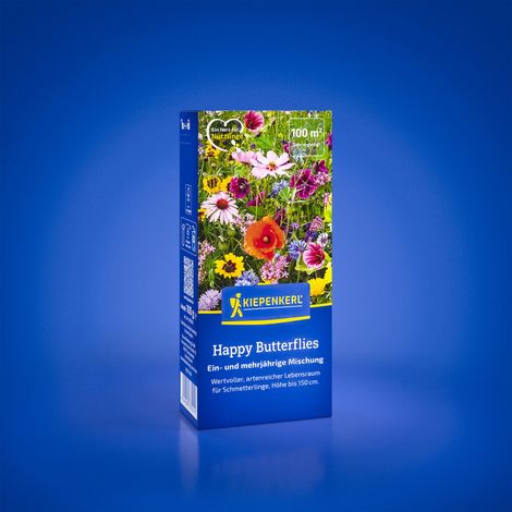 Kiepenkerl Saatgut Blumen-Mischung Happy Butterflies für ca. 100 m² (1/2)