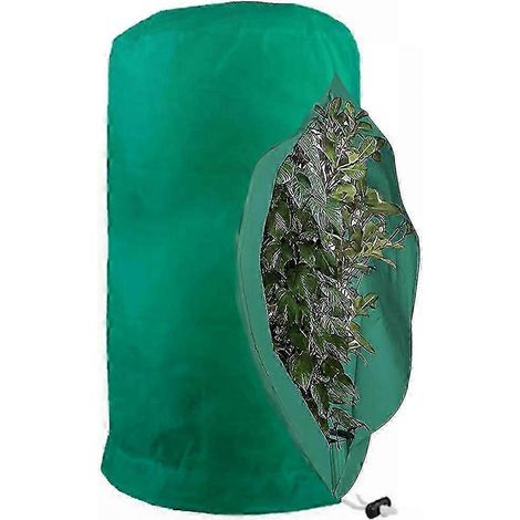 Housse d'hivernage pour plantes, sacs antigel réutilisables à cordon pour jardin (1/5)