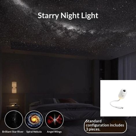 Projecteur de ciel étoilé LED avec galaxie, veilleuse, USB, 5 films. (1/5)