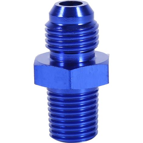 Adaptateur de raccord de fioul Aluminium Male Flare AN6 1/4"NPT droit Raccord de tuyau de fioul (1/5)