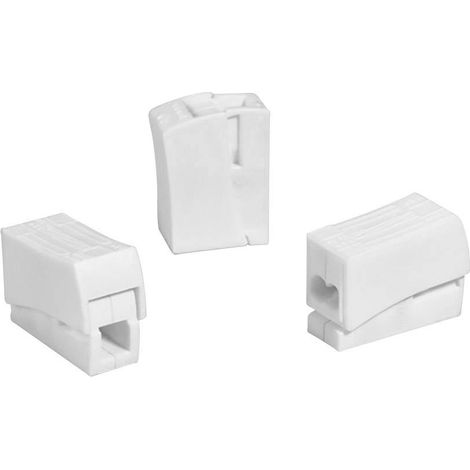 Borne pour luminaires HellermannTyton HECL-2/1-PA66-WH 148-90023 flexible: 0.5- rigide: 0.75- Nombre de pôles: 3 blanc 1 pc(s) S903641 (1/5)