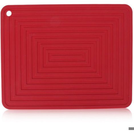 Tapis De Séchage Pour Vaisselle - Silicone Non Toxique - Antidérapant Avec Crêtes De Drainage - 28,5 X 22,5 Cm - 1 Pièce (1/4)