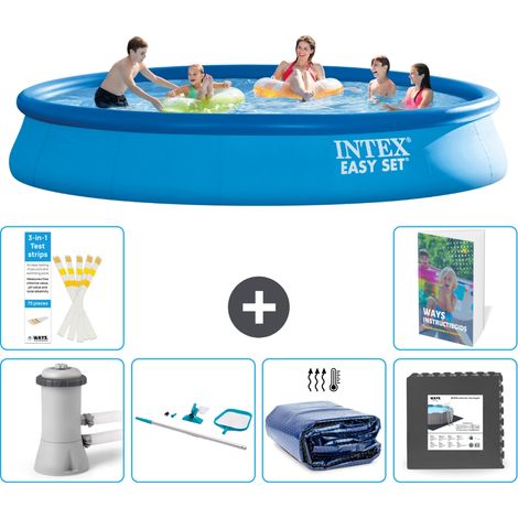 Intex Piscine Easy Set Ronde - 457x84 cm - 7-pièces S217 (1/5)