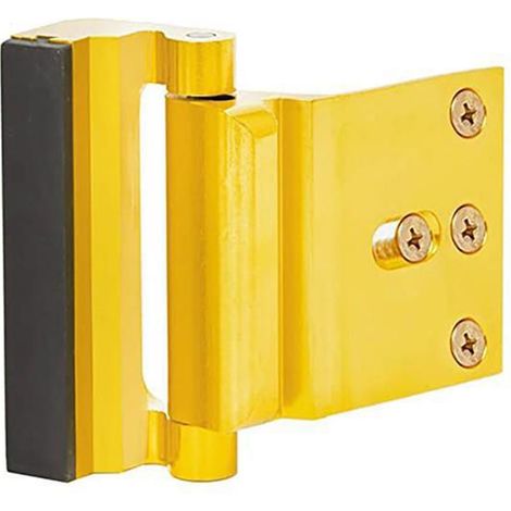 Serrure de sécurité domestique en alliage d'aluminium, 800lb, antirouille, inviolable, renfort de porte doré (1/5)