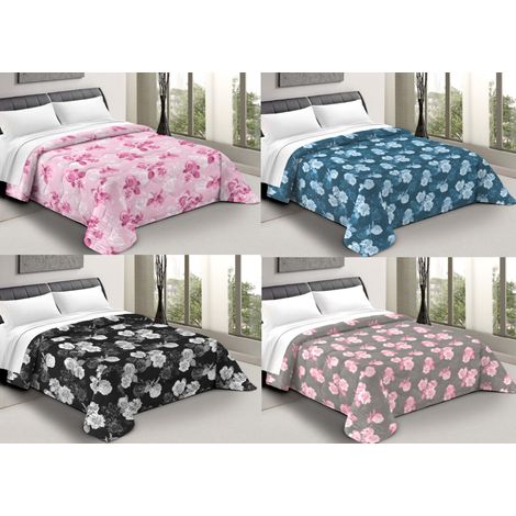 Trapunta Piumone Letto Invernale Imbottita 300gr Scaldanotti Matilde, misura1 PiazzacoloreRosa (1/5)