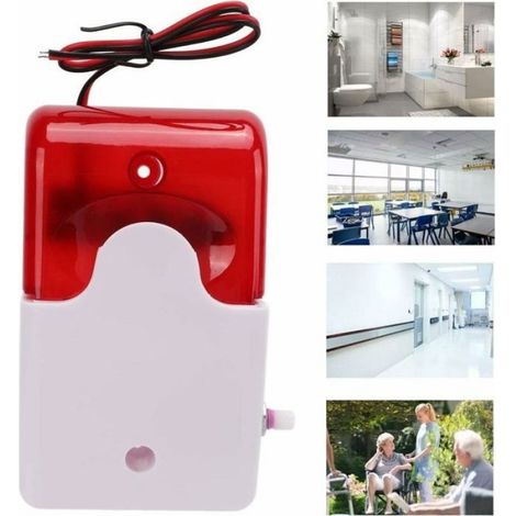Alarme Sonore Et Lumineuse - 110 dB - Clignotement Rouge 150/min - Résistante Aux Chocs - Pour Chantiers Extérieurs Et Lieux Publics - 1 Pièce (1/5)
