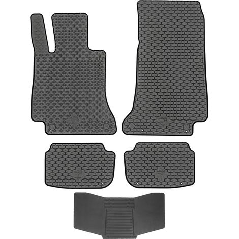 Tappetini DOMA 221307 + Copertura 251992 - Mercedes Classe E W213 Coupé 2016-2023, montaggio in lega, anteriori.