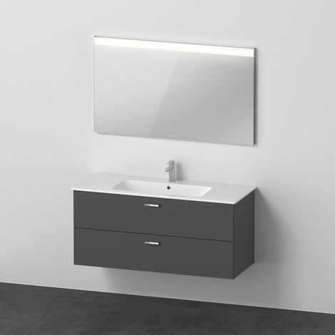 Duravit Xbase, juego de muebles de pared, con espejo LED, lavabo (1/5)