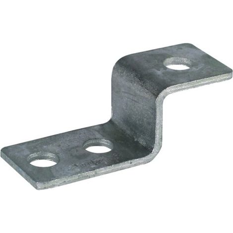 Dehn Endstück Z-Form St/tZn 3 Bohrungen Ø11mm ES ZF 3XB11 STTZN (1/5)