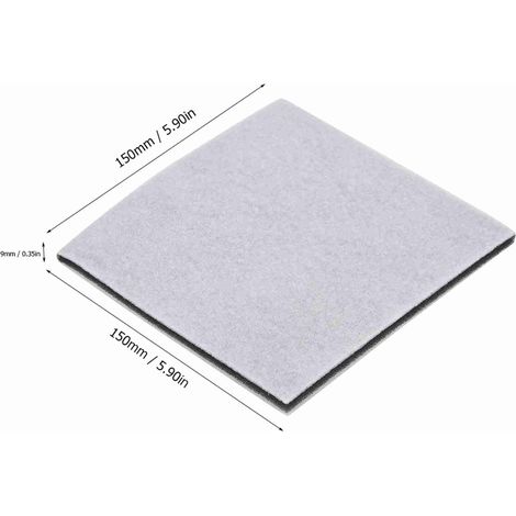 Ortviai Filtre moteur universel pour aspirateur – 5 pièces 150 x 150 mm en charbon actif gris (1/4)