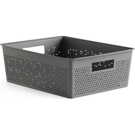 Panier de Rangement Plastique 12 L Bohol, 30 x 39 x 13,5 cm (1/4)