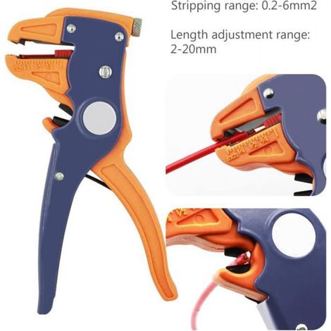 Pince à dénuder automatique, pince à sertir multifonctionnelle, outils de dénudage de fils, coupe-cable à bec de canard, port de dé (1/5)
