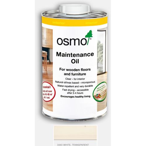 Osmo Maintenance Oil - Clear- Transparent (White) - 1 Litre