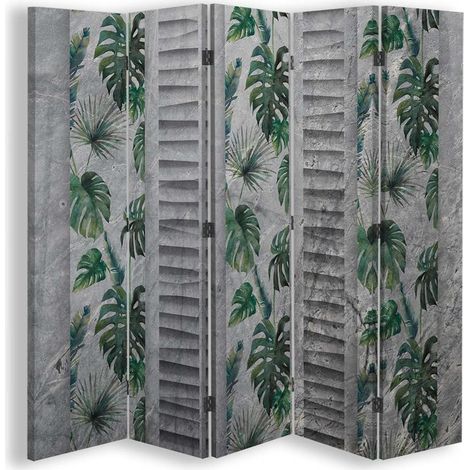 Paravento bilaterale, Modello Monstera - 180x170 (1/5)