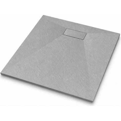 Receveur de douche - Gris - 90x90cm - Carré - Profil bas - SMC (1/5)