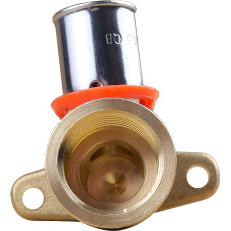 Coude avec base de fixation PER à sertir Ø16x1,5 - Femelle fixe 1/2" (15/21) - IBP Bänninger (1/5)