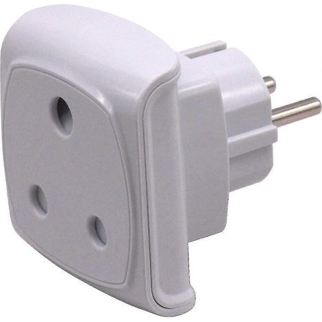 Adaptateur 3 broches Afrique du Sud (non compatible avec l'Inde) vers prise européenne 2 broches (1/5)