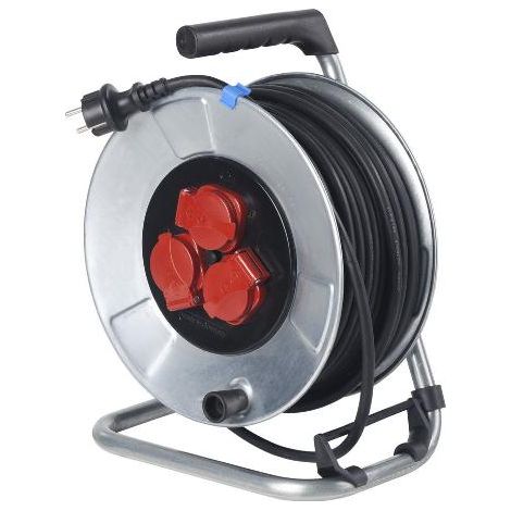 Metallkabeltrommel 230V 50m H05RR-F 3G1,5 IP44