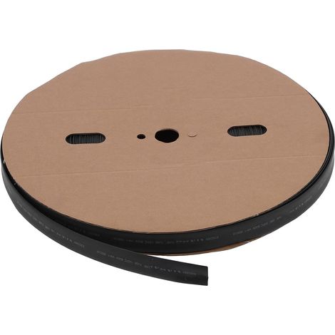 Einwandiger Schrumpfschlauch, Rolle, 100 m, Durchmesser 20 mm, schwarz (1/5)