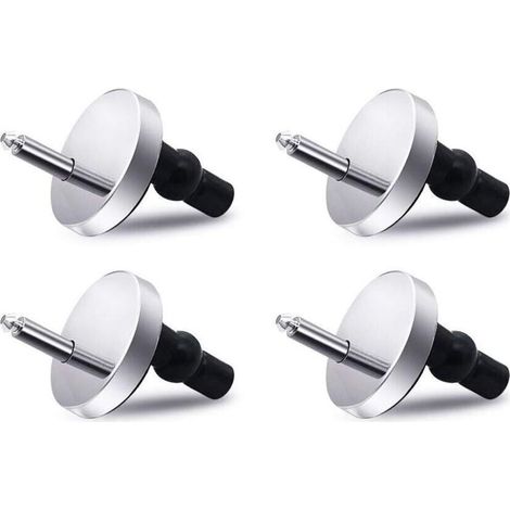 Abattant WC Fixations Charnières 2 Paire Libération Rapide Top Fix Store Charnières Trou de Fixation Extensible Caoutchouc Vis avec Base de 50mm 4 Pièces (1/4)