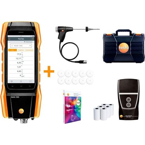 Analizzatore di Combustione Testo 300 LongLife con NOx Kit 2 - 0564300484