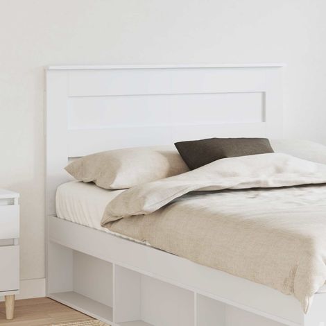 vidaXL Tête de lit Blanc Bois d'ingénierie