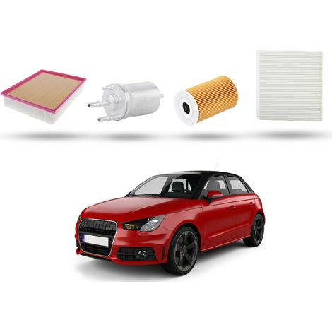 Kit Tagliando 4 filtri compatibile con Audi A1 (8X1,8XK) 1.8 TFSI 141kw dal 2014 (1/5)