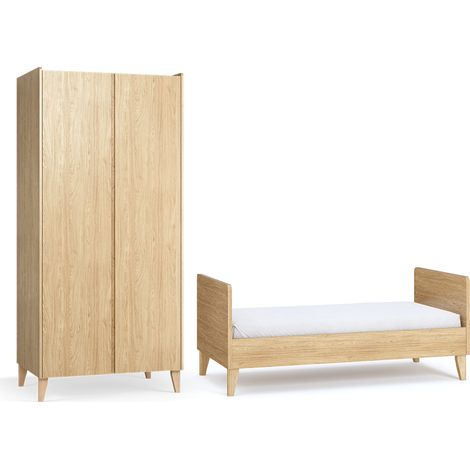 Armadio 2 ante Muve marrone 90cm (1/5)