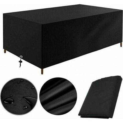 Housse pour mobilier de jardin, compatible avec tables, chaises et autres meubles d'extérieur, en tissu Oxford, dimensions : 170 x 94 x 70 cm (1/5)