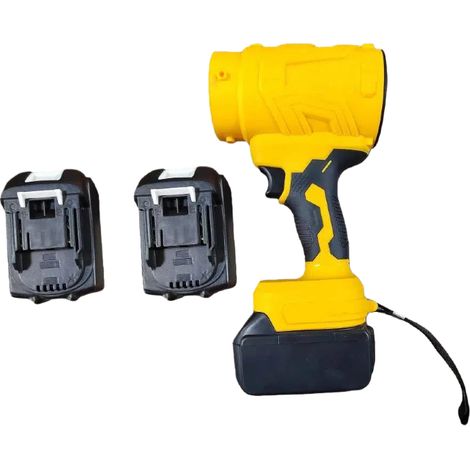 Aspirateur Souffleur Broyeur de Feuilles - 21V - Sans Fil, Léger, Puissant pour Jardin, Pelouse (1 Pc + 2 Pc Batterie) (1/4)