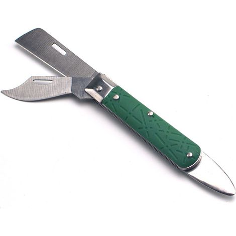 Outil de pépinière pour couper les semis et les écorces de couteau à arbres, écorce de greffage courbée, lame, outil de taille de rosiers de jardin de boutique, peut être courbé 1pc 1pc