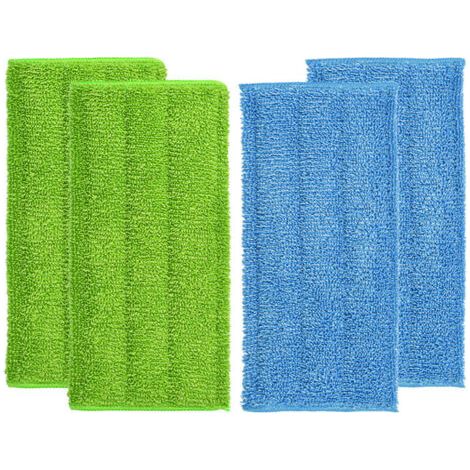 4 Pièces Lingette pour Swiffer Wetjet, 30 X 15 CM pour Swiffer Wetjet Microfibre Lavable, Reutilisable pour Swiffer Wetjet Recharge (1/4)