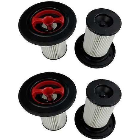 Ensemble de 4 filtres compatibles avec les aspirateurs Unlimited Series 2 8, pièces de rechange pour la rénovation domiciliaire, numéros de pièces 12036642 et 12023349, version de filtre 0210. (1/5)