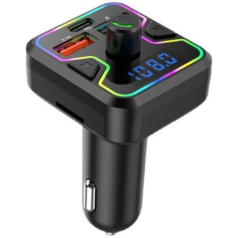 C35 Auto-Bluetooth-MP3-Player, Freisprecheinrichtung, FM-Transmitter, Auto-Handyladegerät, TF-Kartensteckplatz – C35-Box (1/3)