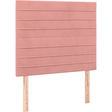 Maison Exclusive - Cabecero de cama rosa 80x5x118/128 cm Terciope (1/5)