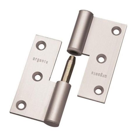 Paumelle aluminium à bouts carrés - ARLU Droite 80 (1/4)