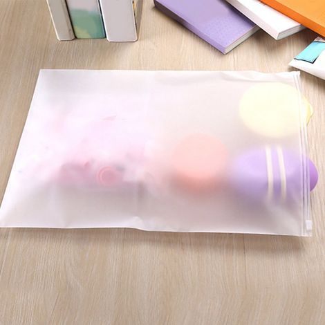 Sac de Rangement Mat Double Face EVA Translucide avec Valve pour Vêtements d'Hiver et Oreillers, Dimensions 40x50cm