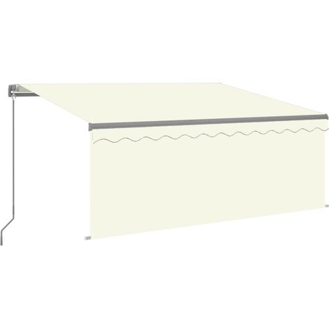 Toldo manual retráctil con persiana color crema 3x2,5m vidaXL (1/5)