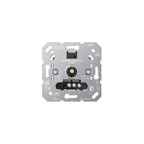 Jung Dimmer Rotativo Std LED Plata